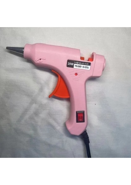 Pembe 20W Sıcak Tutkal Tabancası Mini Endüstriyel Tabancalar ile 7mm Tutkal Çubukları Isı Sıcaklığı Termo Elektrikli Tamir Aracı Dıy El Sanatları Sanat Için (Yurt Dışından)