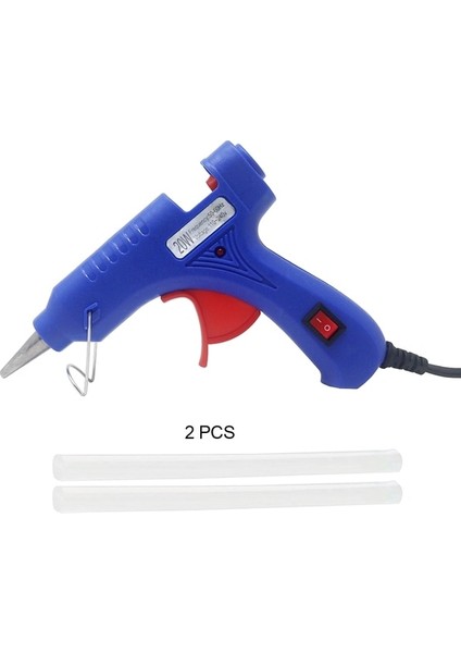 Set 2 20W Sıcak Tutkal Tabancası Endüstriyel Mini Silahlar Termo Elektrikli Isı Sıcaklığı Aracı Sıcak Tutkal Çubukları Ev Dıy El Sanatları Aracı (Yurt Dışından)
