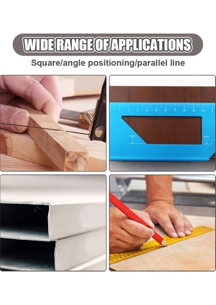 Plastik Siyah T Tipi Ağaç Işleme Ölçer Cetvel Çok Fonksiyonlu Cetvel 45 90 Derece Ölçer Kuralı Ölçüm Aracı Marangozluk Scribe Mark Çizgi Ölçme (Yurt Dışından) fiyatları