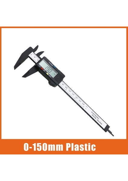 Kaliper Siyah 150 Dijital Kumpas 6 Inç Elektronik Sürmeli Kumpas 100MM Kaliper Mikrometre Dijital Cetvel Ölçme Aracı 150MM 0.1mm (Yurt Dışından)