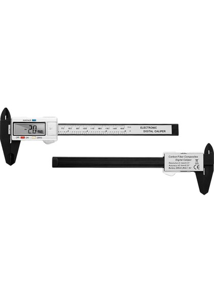 Kaliper Siyah 150 Dijital Kumpas 6 Inç Elektronik Sürmeli Kumpas 100MM Kaliper Mikrometre Dijital Cetvel Ölçme Aracı 150MM 0.1mm (Yurt Dışından)