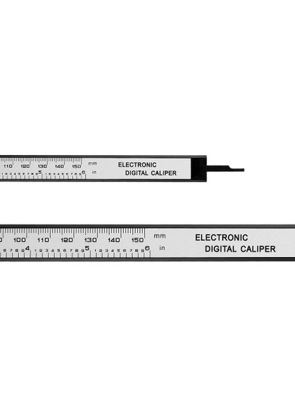 Kaliper Siyah 150 Dijital Kumpas 6 Inç Elektronik Sürmeli Kumpas 100MM Kaliper Mikrometre Dijital Cetvel Ölçme Aracı 150MM 0.1mm (Yurt Dışından)