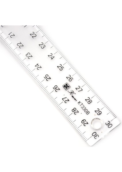Stil 2 1 Adet 30 cm T Kare Cetvel Plastik T Şekli Cetvel Temizle Şeffaf Ölçümler Düz Cetvel Ölçü Aracı (Yurt Dışından)