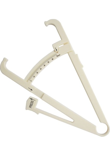 Beyaz 1 Pc Crossfit Vücut Yağ Kaybı Test Cihazı Hesap Makinesi Spor Kaliper Klip Ölçümü Ince Cilt Katlama Vücut Yağ Tablosu Spor Salonu Ekipmanları Cetvel (Yurt Dışından)