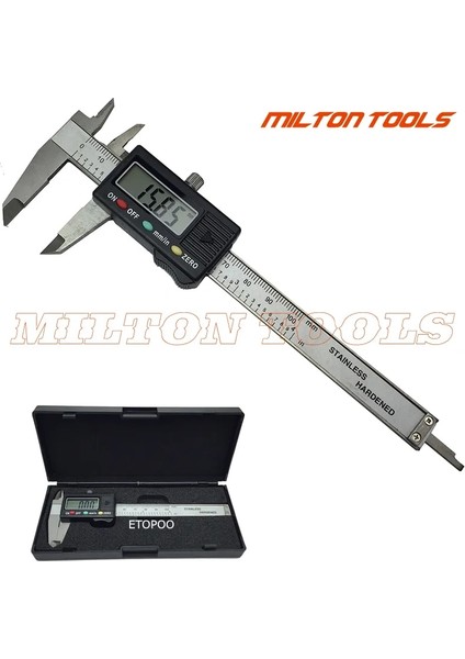Plastik Dijital 100MM 4 "dijital Kalıper Sürmelı Gösterge Mikrometre 0-100MM Karbon Çelik Sürmeli Kumpas Karbon Fiber Elektronik Dijital Kumpas (Yurt Dışından)