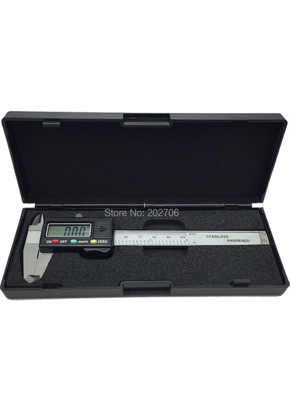 Plastik Dijital 100MM 4 "dijital Kalıper Sürmelı Gösterge Mikrometre 0-100MM Karbon Çelik Sürmeli Kumpas Karbon Fiber Elektronik Dijital Kumpas (Yurt Dışından)