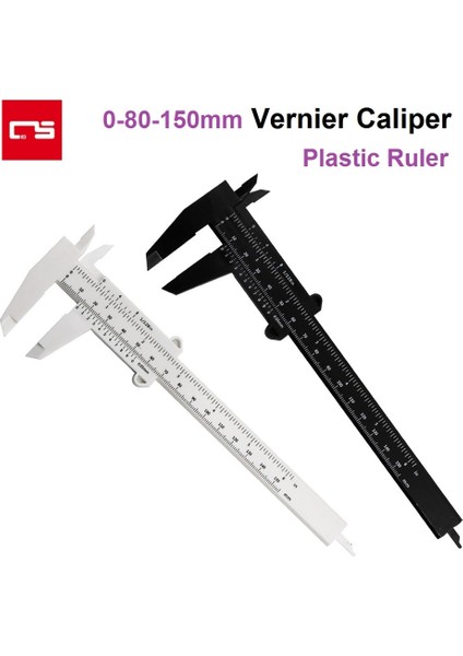 WHITE-150 0-80MM-150MM Sürmeli Kumpas Plastik Dıy Ölçü Aracı Cetvel Ağaç Işleme Metal Işleme Sıhhi Tesisat Modeli Diyafram Derinlik Çapı (Yurt Dışından) fiyatları