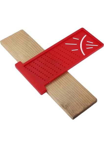 Kırmızı T Tipi Plastik Açı Cetvel Ağaç Işleme Scriber Mark Hattı Kaliper Marangoz Hassas Ölçme Aracı Ahşap Metrik Mark Ölçer (Yurt Dışından)