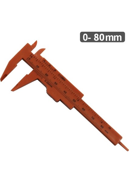 80MM Kırmızı Dıy Ölçü Aracı Ağaç Işleme Metal Işleme Sıhhi Tesisat Modeli Yapımı 80MM 150MM Sürmeli Kumpas Diyafram Derinlik Çapı Ölçü Aracı (Yurt Dışından)