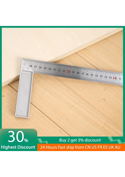 300MM Alüminyum Alaşımlı Kare Cetvel 90 Derece Sağ Açı Torna Cetvel Ağaç Işleme Ölçme Araçları Ölçer Dropshipping (Yurt Dışından)