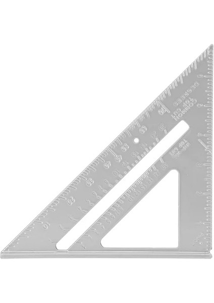 Şerit Açı Cetvel 7 Inç Metrik Üçgen Açı Cetvel Alüminyum Alaşımlı Üçgen Ölçüm Cetveli Ev Ağaç Işleme Hız Kare Iletki (Yurt Dışından)