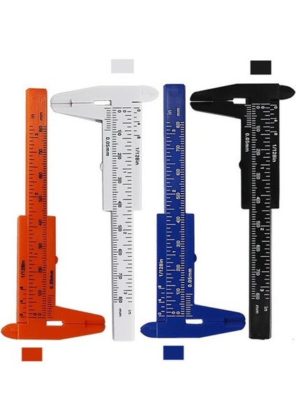 Mavi 80MM Mini Plastik Sürgülü Çift Ölçekli Sürmeli Kumpas Derinlik Çapı Ölçü Aracı Ölçüm Cetveli Mikrometre (Yurt Dışından) fiyatları