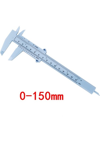 0-150MM Gök Mavisi 0-80MM 0-150MM Çift Kurallı Ölçek Plastik Sürmeli Kumpas Ölçme Öğrenci Mini Aracı Cetvel Штангенциркуль 0-100MM (Yurt Dışından)