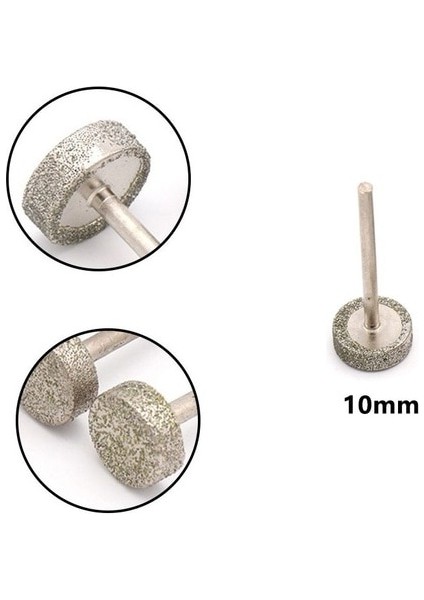 10MM 1 Adet Taşlama Kafası Parlatma Ucu Silindir Elmas Çapak Matkap Ucu Seti Oyma Gravür Sondaj 8-16MM Öğütücü Aksesuarları (Yurt Dışından)