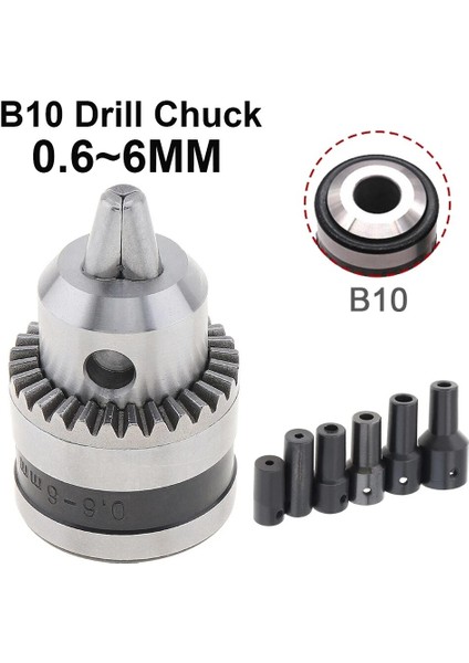 Boyutu-2.0mm Mini Anahtarsız Matkap Chuck B10 0.6-6mm Elektrikli Matkap Uçları Collet Fikstür Araçları Matkap Ucu Kelepçe Kolu Matkap Kelepçe Chuck Anahtarı (Yurt Dışından)