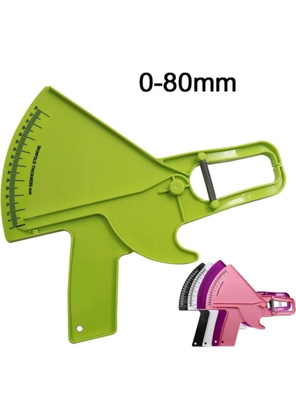 Yeşil 0-80MM Vücut Yağ Ölçü Test Cihazı Analizörü Sebum Kaliper Kelepçe Şekilli Cetvel Skinfold Test Cihazı Ölçüm Bandı (Yurt Dışından) fiyatları