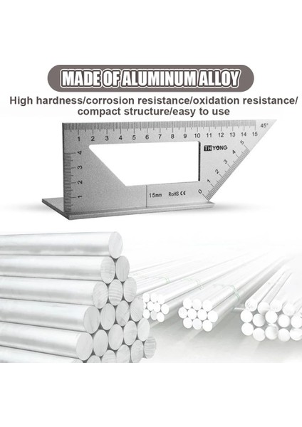 Plastik Yeşil T Tipi Ağaç Işleme Ölçer Cetvel Çok Fonksiyonlu Cetvel 45 90 Derece Ölçer Kuralı Ölçüm Aracı Marangozluk Scribe Mark Hattı Ölçme (Yurt Dışından) fiyatları
