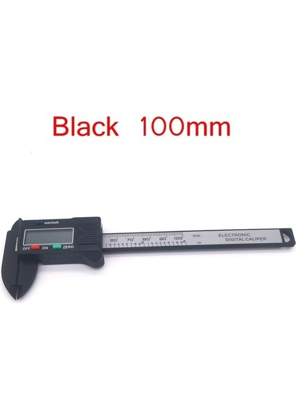 Siyah 10 cm Yok Btr 150MM 100MM Elektronik Dijital Kumpas Karbon Fiber Kadran Sürmeli Kumpas Ölçer Mikrometre Ölçme Aracı Dijital Cetvel (Yurt Dışından)