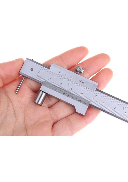 H02 0-200MM Işaretleme Sürmeli Kaliper Scriber Ölçme Cetveli Ölçüm Aleti Aracı (Yurt Dışından)