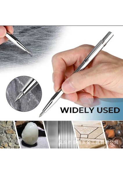 Gümüş 1/3/5/10 Adet Elmas Metal Işaretleyici Gravür Kalem Tungsten Karbür Uç Stylus Kalem Cam Seramik Metal Ahşap Gravür El Aletleri (Yurt Dışından) modelleri