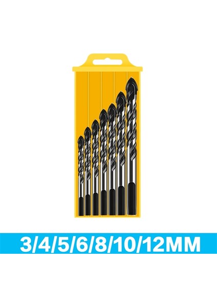 C 3-12MM Matkap Uçları Seti Cam Seramik Seramik Fayans Delik Açıcı Tuğla Sert Alaşım Üçgen Bit Araç Kiti Metal Işleme Matkap Uçları (Yurt Dışından) modelleri