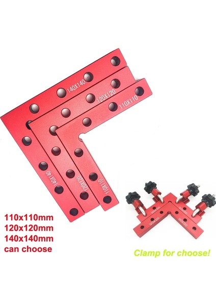 1 Adet 140MM 90 Derece 120/140MM Konumlandırma Kareler 4.7 "x 4.7" Alüminyum Alaşımlı Dik Açı Kelepçeleri Ağaç Işleme Marangoz Aracı L Blok Kare (Yurt Dışından) modelleri