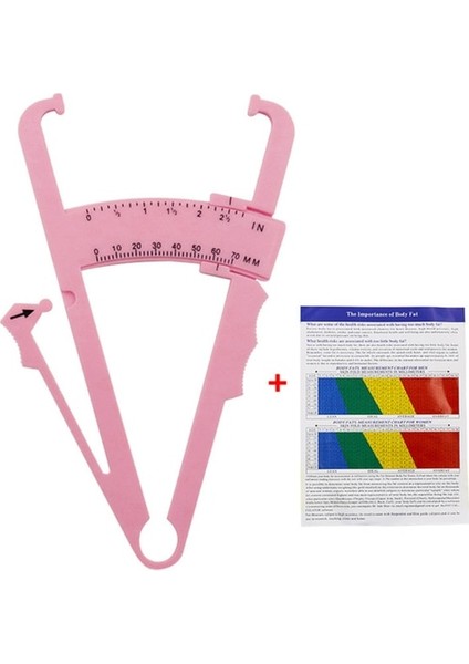 Pembe Vücut Yağ Kaliper Cilt Analiz Cihazı Ölçü Tabloları Spor Ince Sağlık Tutmak Test Cihazı Vücut Yağ Monitörü Sebum Ölçer Klasörü Ölçme Aracı (Yurt Dışından)