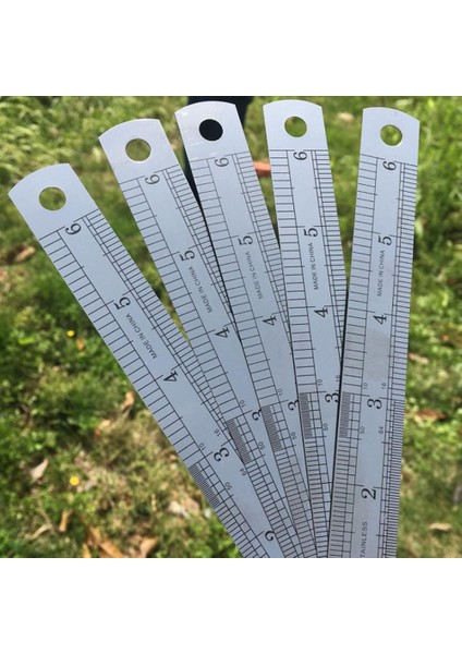 15 cm Çift Taraflı Paslanmaz Çelik Düz Cetvel Metrik Kural Hassas Ölçme Aracı 15 Cm/6 Inç 30 Cm/12 Inç Okul Ofis Malzemeleri (Yurt Dışından) modelleri