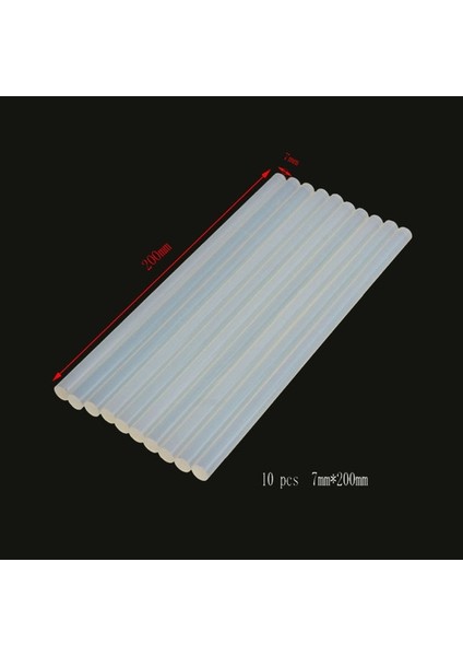 10 Adet 7X200MM Abd Dıy Sıcak Tutkal Tabancası Endüstriyel Elektrikli Silikon Tabancalar Çubuk Tutkal Termo Tutkal Tabancası Tamir Isı Araçları (Yurt Dışından)