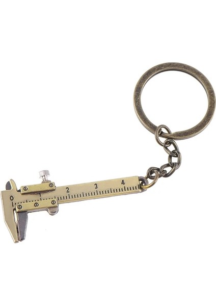 Altın 0-40MM Anahtarlıklar Sürmeli Kumpas Taşınabilir Moda Takı Anahtarlık Araba Anahtar Yüzükler Ölçme Ölçme Araçları Cetvel Sürmeli Kumpas (Yurt Dışından)