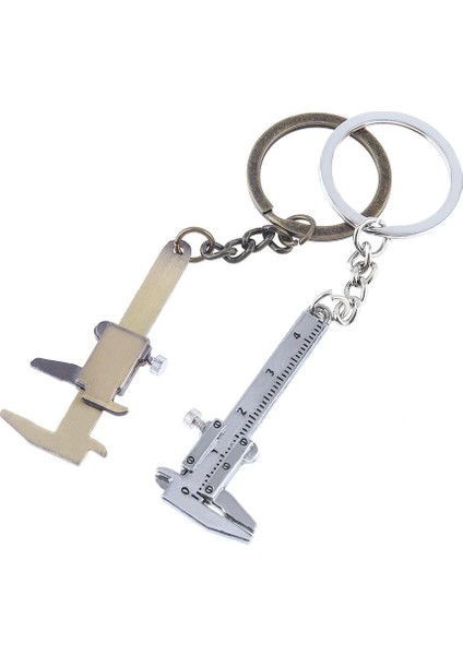 Altın 0-40MM Anahtarlıklar Sürmeli Kumpas Taşınabilir Moda Takı Anahtarlık Araba Anahtar Yüzükler Ölçme Ölçme Araçları Cetvel Sürmeli Kumpas (Yurt Dışından) modelleri