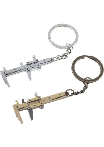 Altın 0-40MM Anahtarlıklar Sürmeli Kumpas Taşınabilir Moda Takı Anahtarlık Araba Anahtar Yüzükler Ölçme Ölçme Araçları Cetvel Sürmeli Kumpas (Yurt Dışından) fırsatları