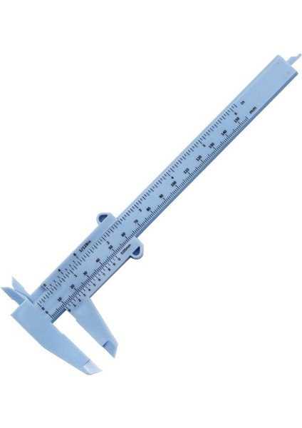 Mavi 1 Adet 0-150MM Sürmeli Kumpaslar Plastik Okul Sergi Hediye Hassas Ölçüm Cihazı Derinlik Yükseklik Çapını Ölçmek (Yurt Dışından)