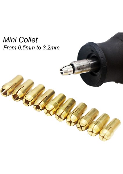 Karışık Pens Chuck 0.5mm-3.2mm Mikro Mini Matkap Aynaları Adaptörü Dremel Döner Alet Aksesuarları Için Mikro Pens Makinesi Parlatma Gravür Elektrikli (Yurt Dışından) fiyatları