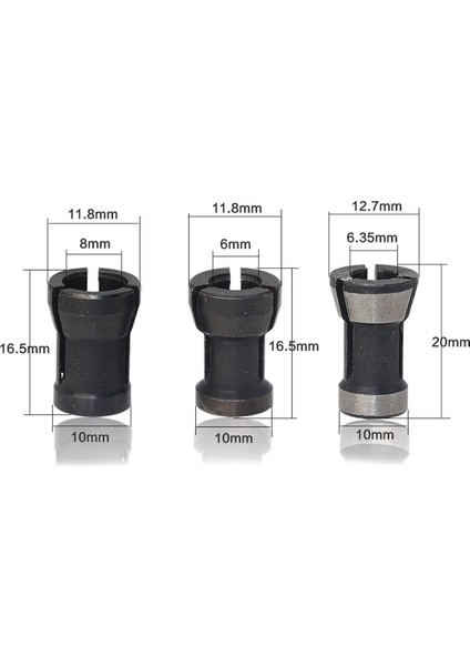 6mm 6MM/6.35MM/8MM Collet Chuck Gravür Kırpma Makinesi Elektrikli Yönlendirici Makine Imalatı Için Ağaç Işleme Kesici 1 Adet/3 Adet (Yurt Dışından) indirimleri