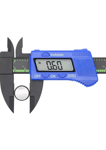0 Ila 100MM Hassas Dijital Kumpas Büyük LCD Ekran Plastik Elektronik Sürmeli Kumpas Ölçme Aracı 6 Inç 0-150MM (Yurt Dışından)