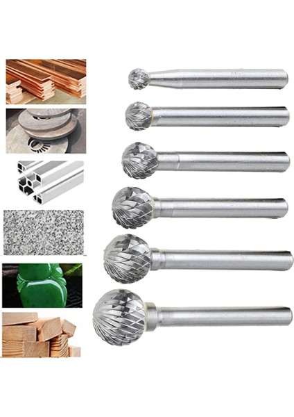 10MM 1 Adet Çapak D Topu Kafa Freze Oyma Ucu Kalıp Öğütücü Bit Tungsten Döner Dosya Karbür Çapak Araçları Öğütücü Aksesuarları (Yurt Dışından)