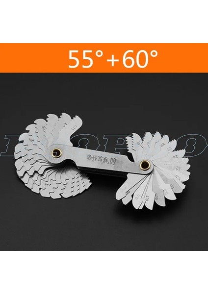 55 60 Derece Paslanmaz Çelik Yarıçap Ölçer R Ölçer R1-6.5 7-14.5 15-25 26-80 Yarıçap Ölçer Plaka Fileto Diş Ölçer Içbükey Dışbükey Ark Aracı (Yurt Dışından)