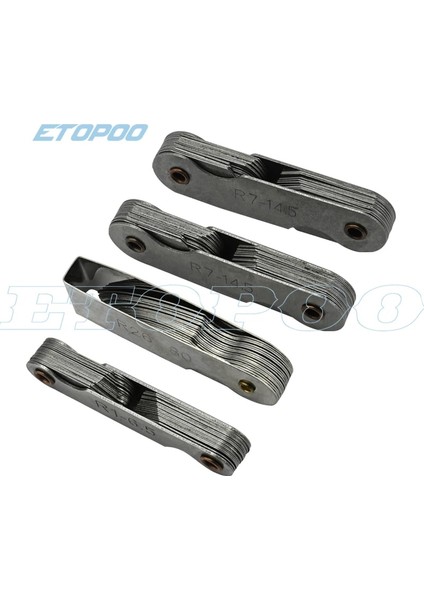 55 60 Derece Paslanmaz Çelik Yarıçap Ölçer R Ölçer R1-6.5 7-14.5 15-25 26-80 Yarıçap Ölçer Plaka Fileto Diş Ölçer Içbükey Dışbükey Ark Aracı (Yurt Dışından) fiyatları