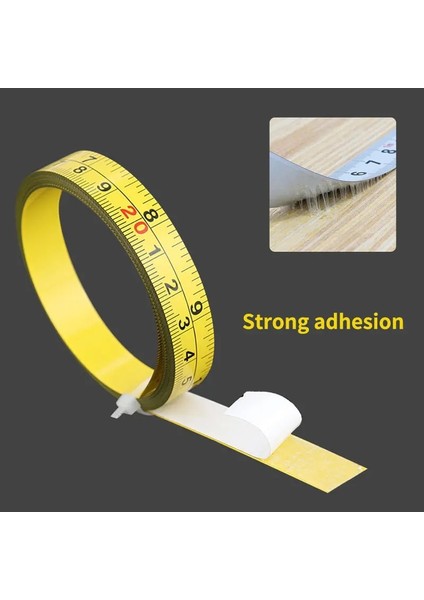 Soldan Sağa B 1m 1m Beyaz Sarı Paslanmaz Çelik Gönye Parça Bantları Ağaç Işleme Tezgahı Pişirme Boya Bantları Kendinden Yapışkanlı Metrik Ölçekli Cetveller (Yurt Dışından) indirimleri