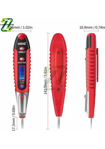 Yeşil Ac Dc 12-250 V LCD Dijital Ekran Gerilim Test Kalemi Elektrikçi Elektroskop Temassız Güvenlik Testi Tornavida Kalem (Yurt Dışından) indirimleri