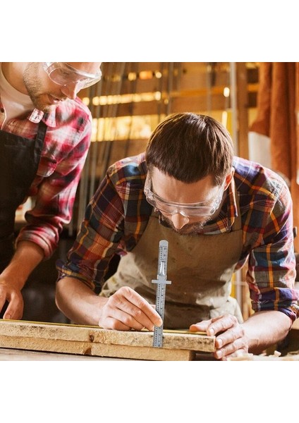 1 Adet Paslanmaz Çelik Cetvel Klipsli 6 Inç/15 cm Cep Ölçme Aletleri Derinlik Ölçer Sürgülü Doğru Cetvel (Yurt Dışından) indirimleri