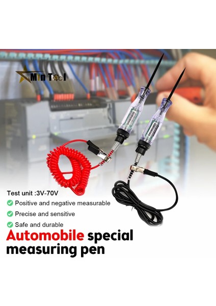 Sarı 5-90 V Araba Kamyon Gerilim Devre Test Cihazı Dijital Ekran Uzun Probe Kalem Ampul Otomobil Teşhis Araçları Oto Tamir Aracı (Yurt Dışından) modelleri