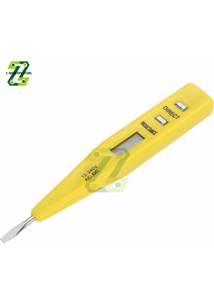 Sarı 12 V-240 V Dc Ac LCD Dijital Gerilim Dedektörleri Soket Duvar Temassız Test Cihazı Kalem Metre Volt (Yurt Dışından)