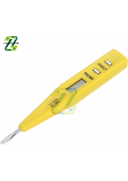 Sarı 12 V-240 V Dc Ac LCD Dijital Gerilim Dedektörleri Soket Duvar Temassız Test Cihazı Kalem Metre Volt (Yurt Dışından)
