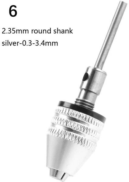 Stil 6 1/4 "hex Shank 0.3mm-8mm Anahtarsız Matkap Chuck Hızlı Değişim Adaptörü Dönüştürücü Elektrikli Alet Darbeli Matkap Uçları Elektrikli Alet Pil Paketi (Yurt Dışından)
