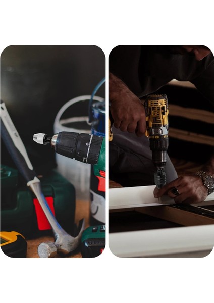 Stil 6 1/4 "hex Shank 0.3mm-8mm Anahtarsız Matkap Chuck Hızlı Değişim Adaptörü Dönüştürücü Elektrikli Alet Darbeli Matkap Uçları Elektrikli Alet Pil Paketi (Yurt Dışından) indirimleri