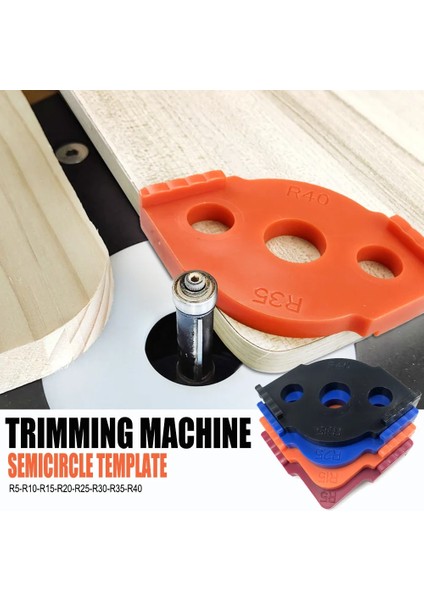 04 Hızlı Bulucu Ağaç Işleme Yönlendirici Köşe Yarıçapı Şablonları Jig R5-R40 Ağaç Işleme Kırpma Makinesi Ahşap Yönlendirici Masa Inceleme Göstergeleri (Yurt Dışından) modelleri