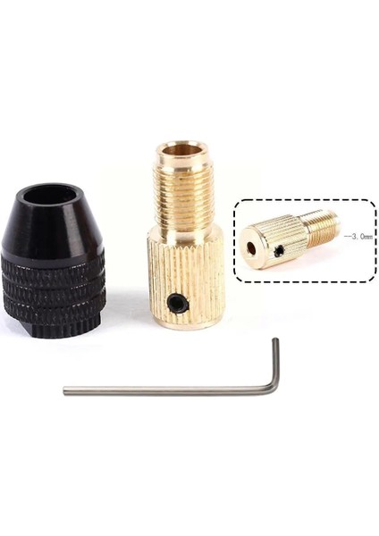 5.0mm Elektrik Motor Mili Mini Matkap Chuck Fikstürü 0.5-3.2 Adaptör Hex Matkap Chuck Matkap Matkap Chuck mm 2mm-5mm Bit Mikro E7I4 (Yurt Dışından)