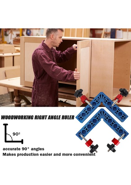 Tek Kırmızı 15X15CM 150/100MM Kare Cetvel Alüminyum Alaşımlı Işaretleme 90 Derece Sağ Açı Cetvel L Tipi Taşınabilir Hassas Kare Delik Konumlandırma (Yurt Dışından)